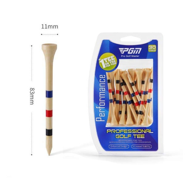 Eco-Friendly Bamboo Golf Tees Durable Sustainable for Golf Course Play Carousel 1