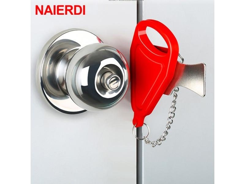NAIERDI Portable Hotel Home Door Lock For Security Carousel 2