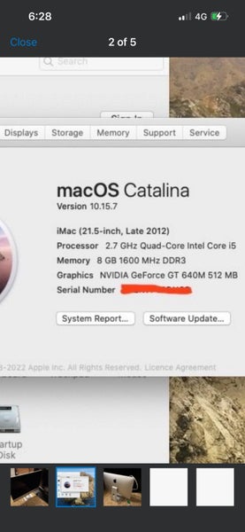 Apple 21.5” iMac. Carousel 4