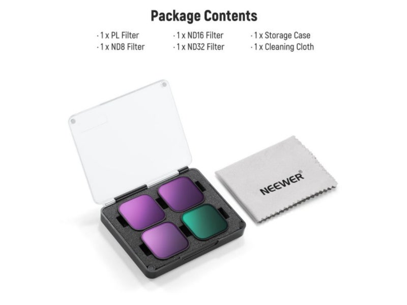 NEEWER 4 Pack PL/ND Filter Set For GoPro Hero 13 12 11 10 9 Black Carousel 8
