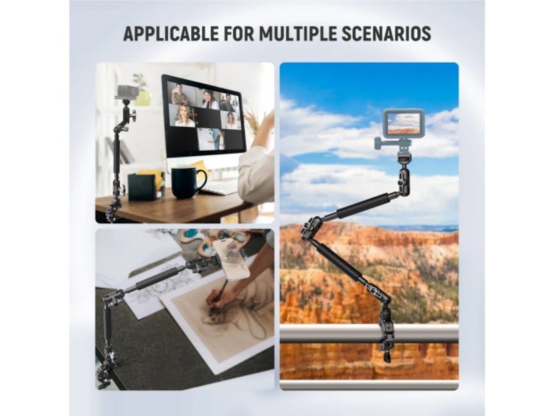 NEEWER 22" Articulating Magic Arm with Super Clamp & Phone Holder Carousel 9