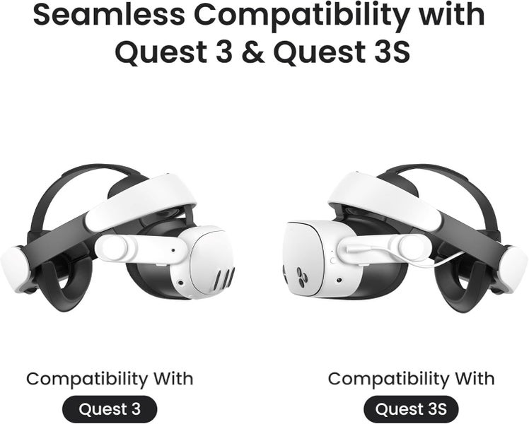 Kiwi Design H4 Boost Comfort Battery Head Strap for Quest 3 / 3s Carousel 5