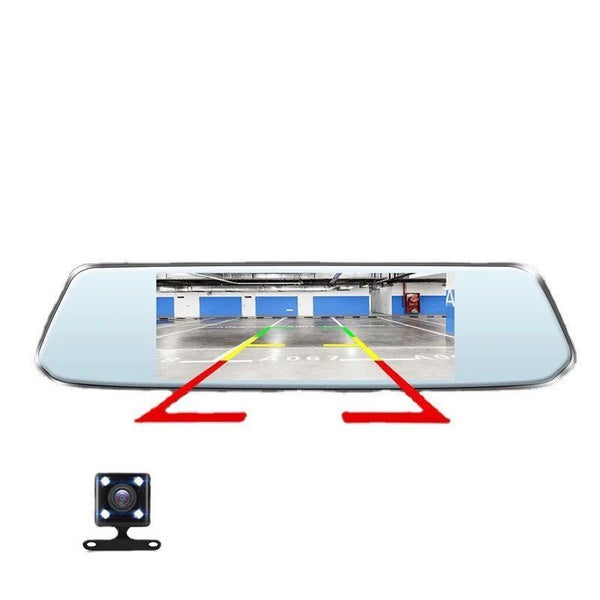 Dash Cam Rear View Mirror + Free Mount Reversing Camera - HD 1080P - 4.5" Colour Carousel 7