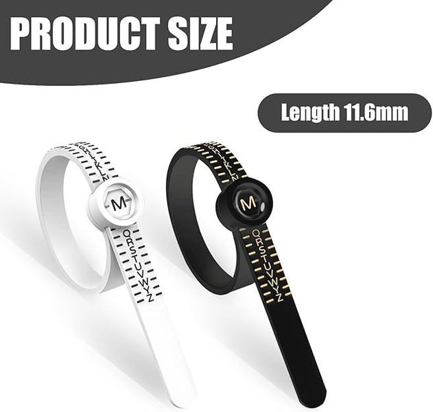 NEW 1PC UK Letters Ring Sizer Gauge Measure Ring Sizer with Magnifying Glass Carousel 2