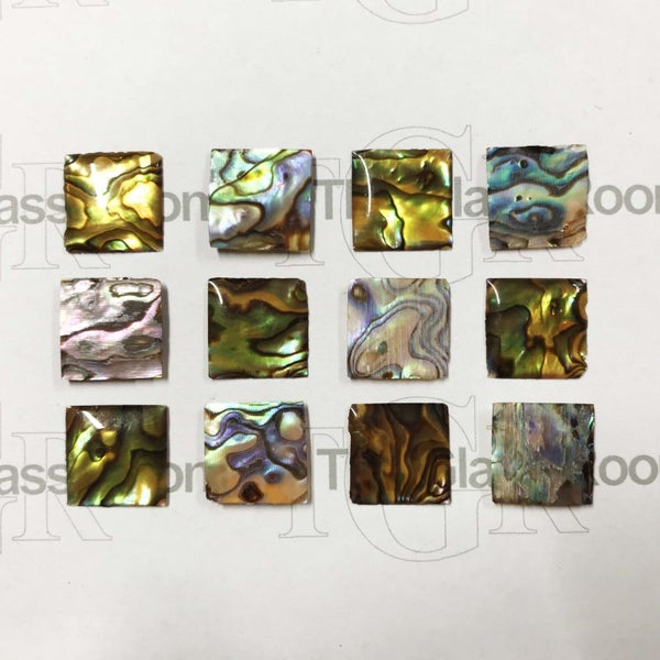 *BRAND NEW* Square Paua Shell GLASS TILES62863848690177111