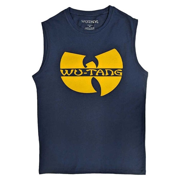 Wu-Tang Clan Tank Top Muscle T Shirt Logo new Official Unisex Demin Blue Carousel 1