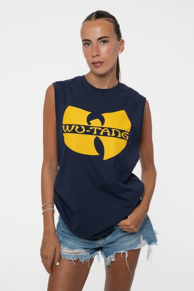 Wu-Tang Clan Tank Top Muscle T Shirt Logo new Official Unisex Demin Blue Carousel 3