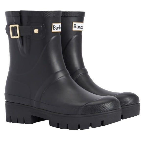 Barbour Raelynn Black Chelsea Wellingtons Womens Rainboot Carousel 1