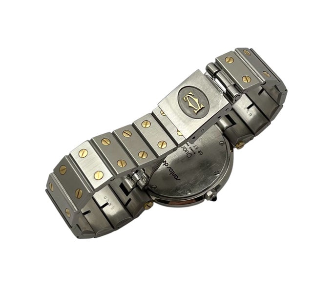 CARTIER SANTOS VENDOME RONDE 18ct Gold /Steel Quartz Mens Ladies Wristwatch 8191 Carousel 8