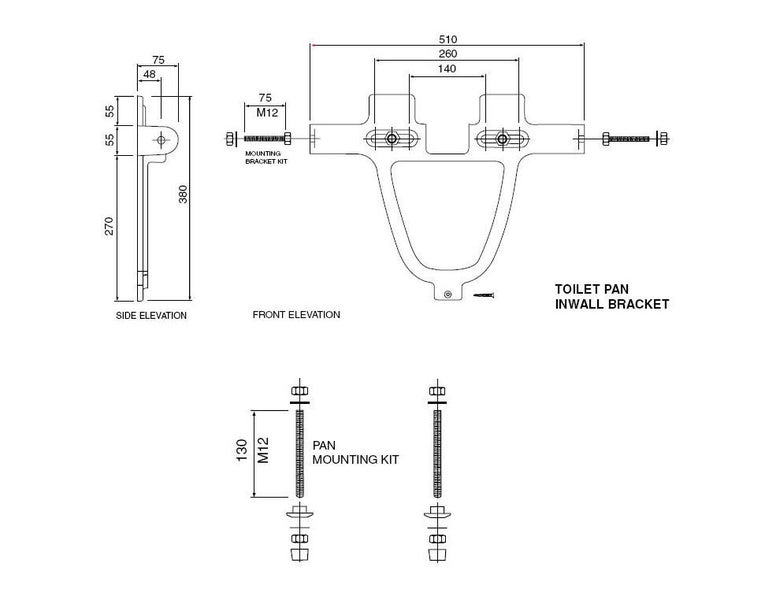 DELETED LINE - DIAL WALL HUNG BIDET BLACK Carousel 4