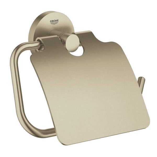 DELETED LINE - GROHE ESSENTIALS TOILET ROLL HOLDER W/COVER BRUSHED NICKEL Carousel 1