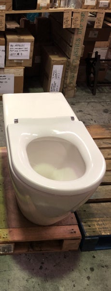 EX - DISPLAY - ELLISSE ACCESSIBLE BACK TO WALL TOILET PAN W/SEAT NO LID Carousel 2