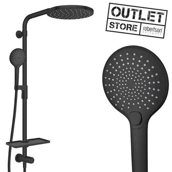 SOILED PACKAGE - SPLASH LUX COLUMN SHOWER BOTTOM INLET 3 FUNCTION BLACK Carousel 1