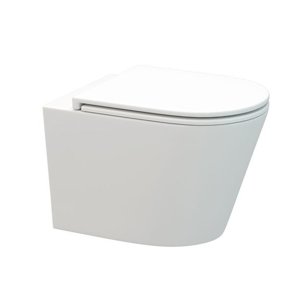 MATT WHITE SLIM WALL HUNGPAN PACKAGE + PUSH PLATE Carousel 2