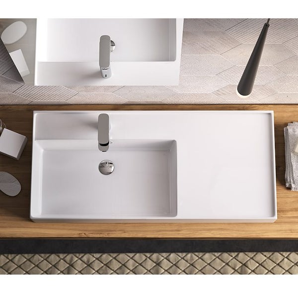 KIUB 1010 LEFT HAND WALL BASIN WHITE62863846589571112