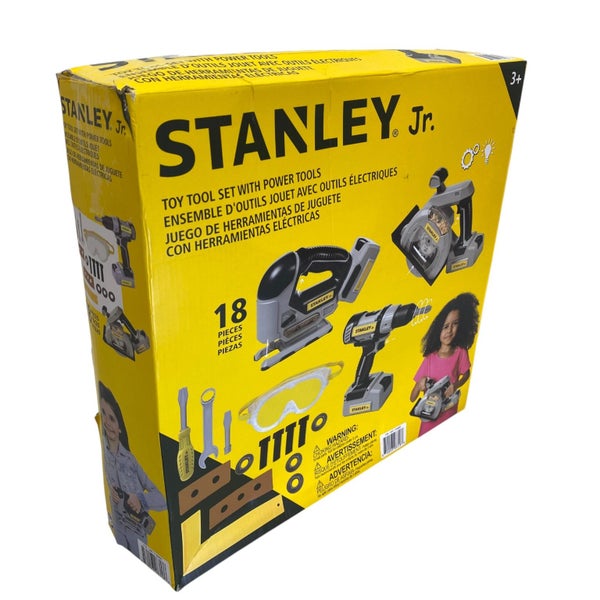 Stanley Jr. Power Tool Set 18 Piece w/ Free Stanley Jr Workbench (conditions ... Carousel 1