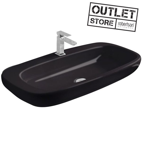 DELETED LINE - DIAL WALL BASIN 900 X 485MM 1 TAPHOLE - BLACK Carousel 1