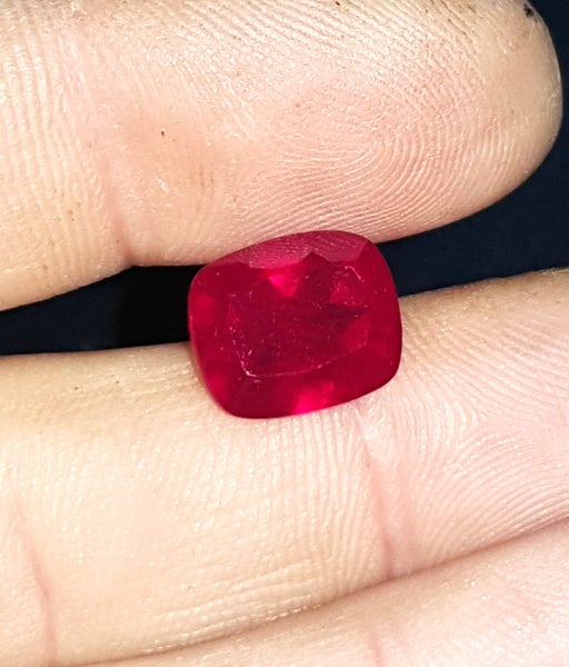6.65 Ct Natural Cushion Cut VS Clarity Burma Ruby Gemstone With AGSL Cert! Carousel 1