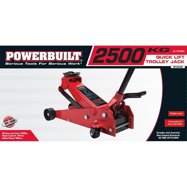 Powerbuilt 2.75 Ton / 2500kg Garage Jack Carousel 1