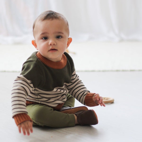 Stripe sweater Burrow and Be SIZE 6-12 months Carousel 2