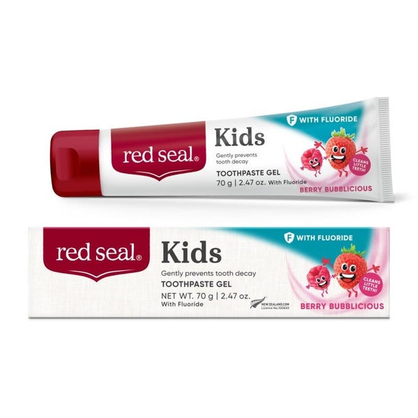 Red Seal Kids Fluoride Berry Bubblicious Toothpaste 70g Carousel 1