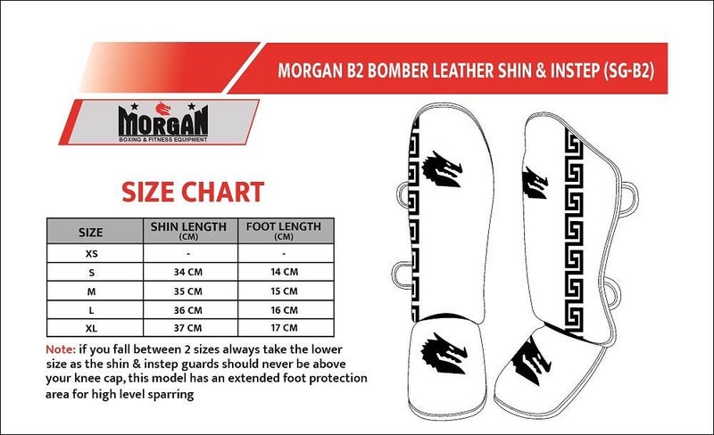 MORGAN B2 Bomber Leather Shin & Instep Guards Size M Carousel 4