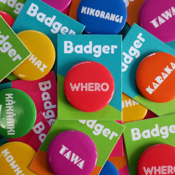 3 Te Reo Maori Colours Badges – 6 designs to choose from Carousel 2