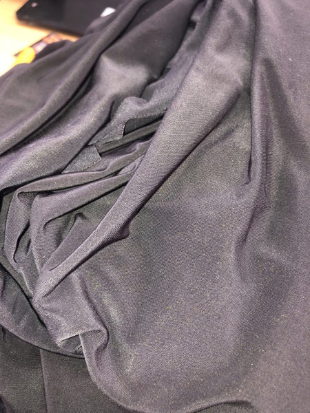 Black Paula Ryan rain wear fabric 140cm x 6 metres Carousel 3