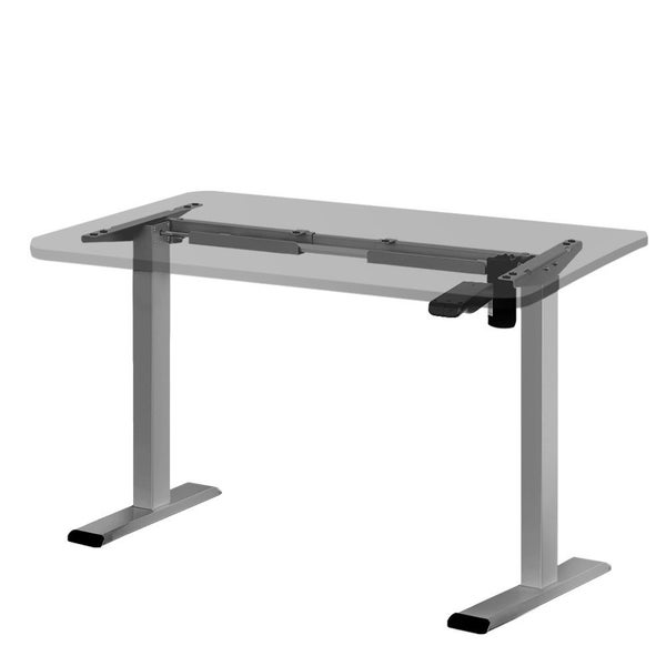 Artiss Electric Standing Desk Frame Only Height Adjustable 70KG Load Grey Carousel 1