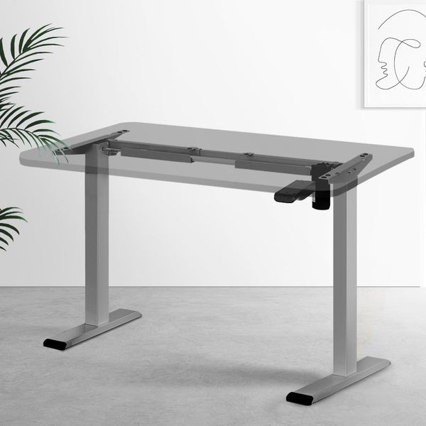 Artiss Electric Standing Desk Frame Only Height Adjustable 70KG Load Grey Carousel 8