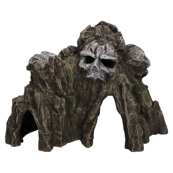 Aquatic Aquarium Decor Skull Mountain Fish Tank Ornament Medium 21x13x15cm Carousel 1