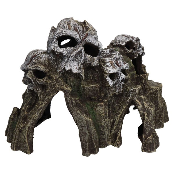 Aquatic Aquarium Decor Skull Mountain Fish Tank Ornament Medium 21x13x15cm Carousel 2