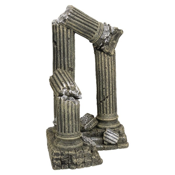 Aquatic Aquarium Giant Column Ruins Fish Tank Ornament 17x16x28cm Carousel 1