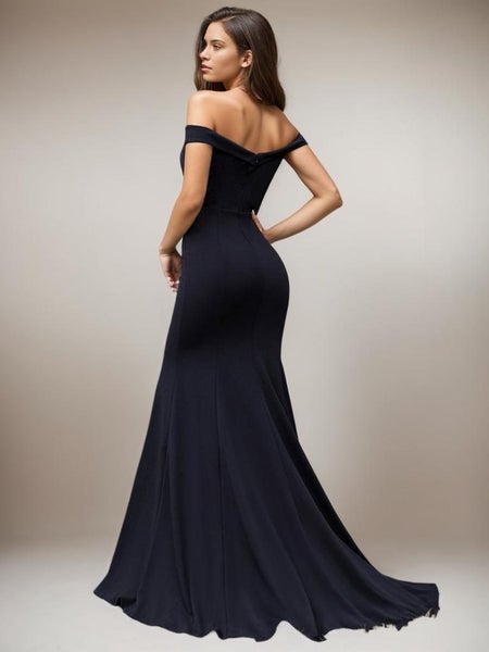 Jane off shoulder black mermaid ball or wedding dress s8 Express NZ Wide63617616727169111