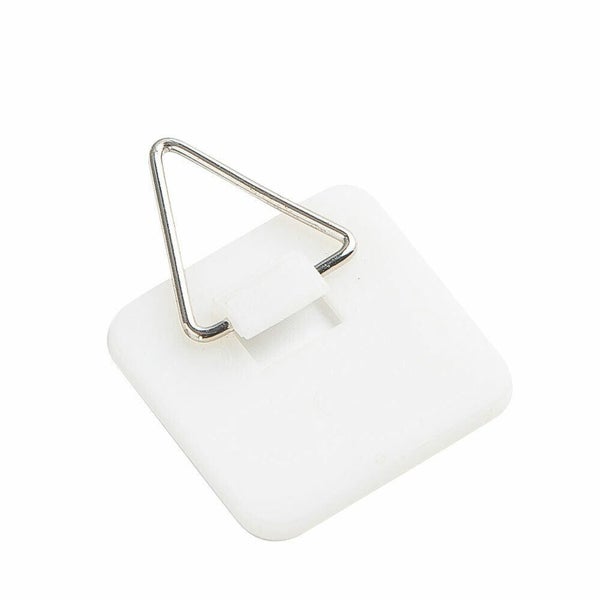 2pcs Wall Hanging Picture Self Adhesive Hanger Hook Plate Sticky Pads Invisib... Carousel 2