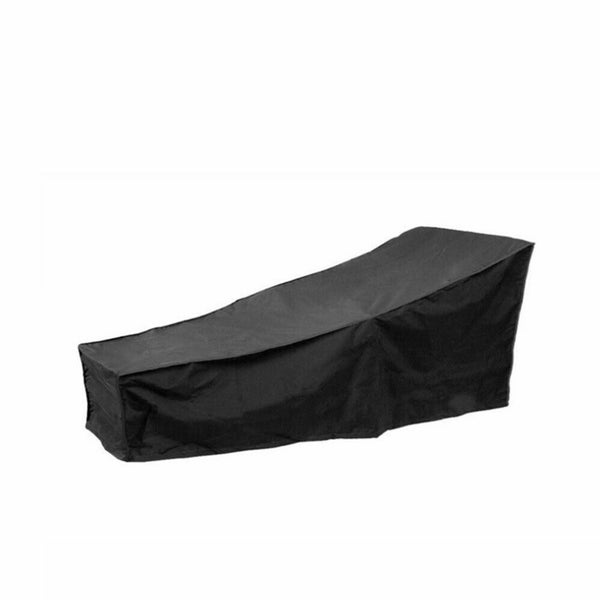 Sun Lounger Garden Furniture Cover Patio Waterproof Sunbed Rattan Bed Black Carousel 2