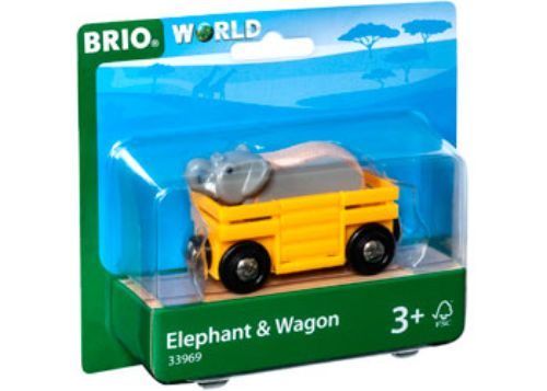 BRIO Vehicle - Elephant and Wagon 2 pieces Carousel 1