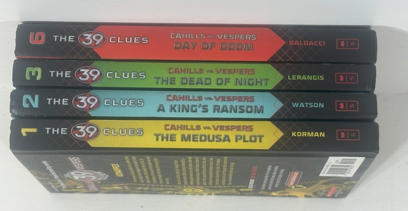 Cahills vs Vespers hard cover books 1,2,3 & 6 Carousel 9