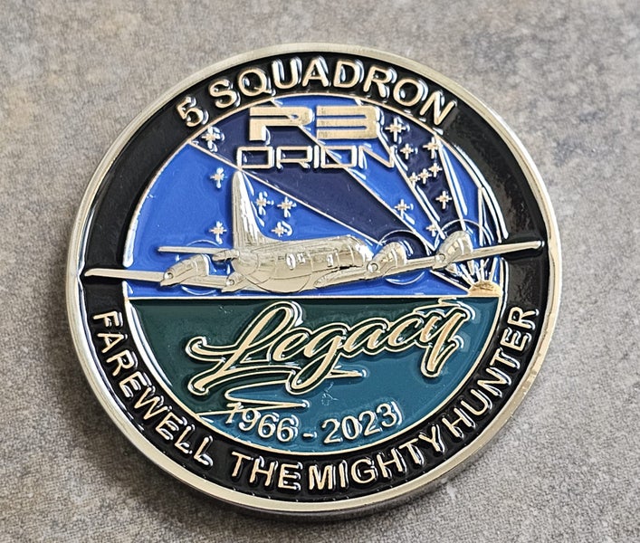 5 Squadron P3 Orion Retirement Challenge Coin Carousel 1