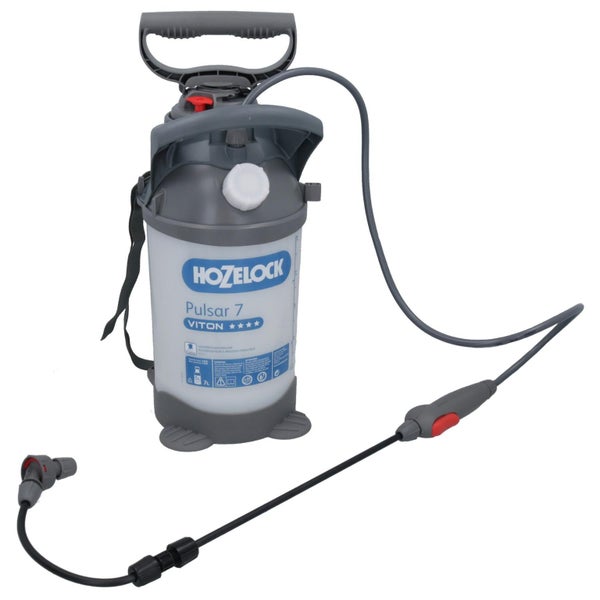 Hozelock Pulsar Viton 7 Ltr Garden Pressure Pump Sprayer + Lance Liquid Chemical Carousel 6