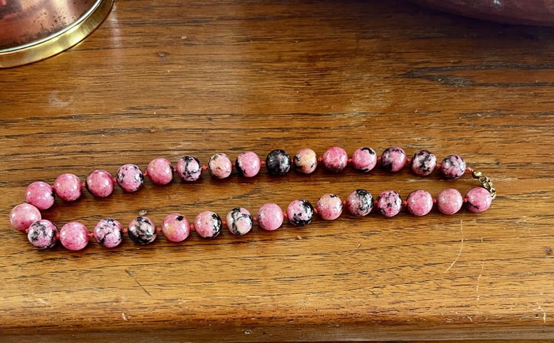 Vintage Rhondonite Necklace Carousel 1