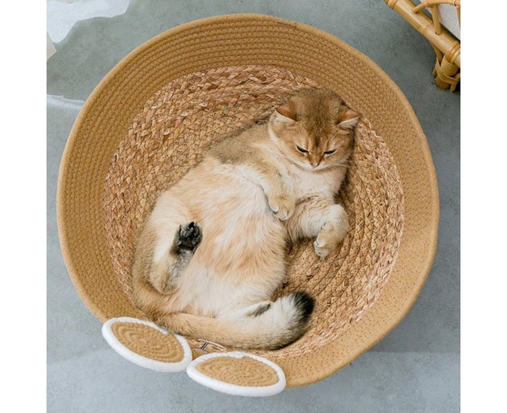 for Cat Scratching Basket Pad Lounge Bed Round Scratch Pad for Cat Scratche Carousel 2
