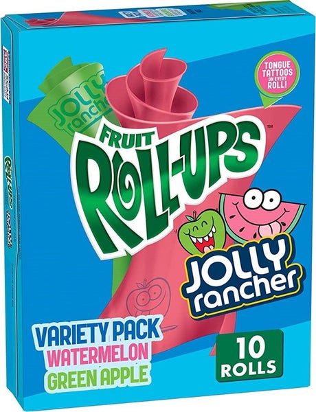 Betty Crocker Fruit Roll Ups Jolly Rancher Variety 10 pack (Best by 17 Jul 2025) Carousel 1