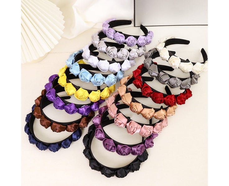 Flower Headbands, Fashion Headbands Boho Headbands Cute Headbands for Party Carousel 5
