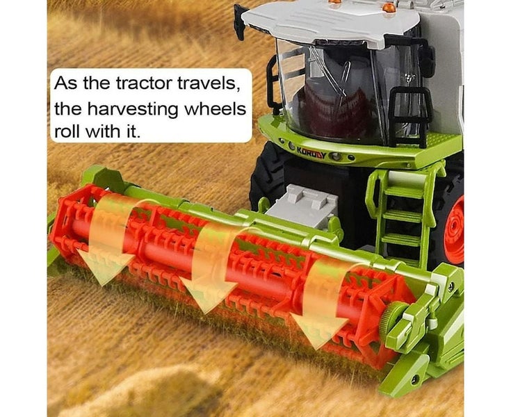 Farm Tractor Toy 2.4G Remote Control Combine Harvester Truck with Sounds Li Carousel 2