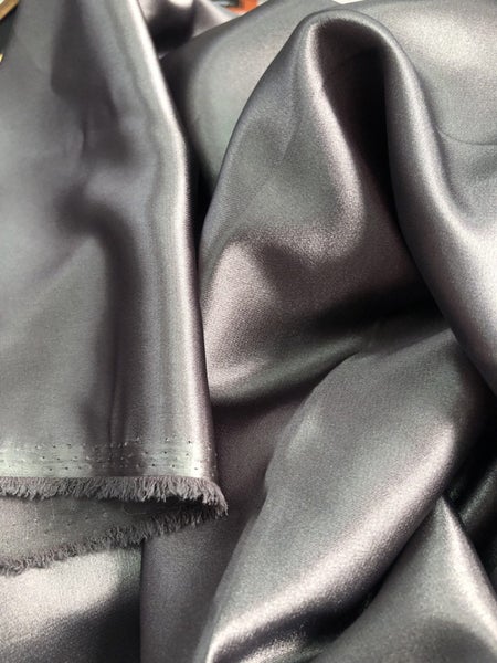 Gun Metal Grey lining fabric Paula Ryan fabric 150cm x 4.5 metres Carousel 1