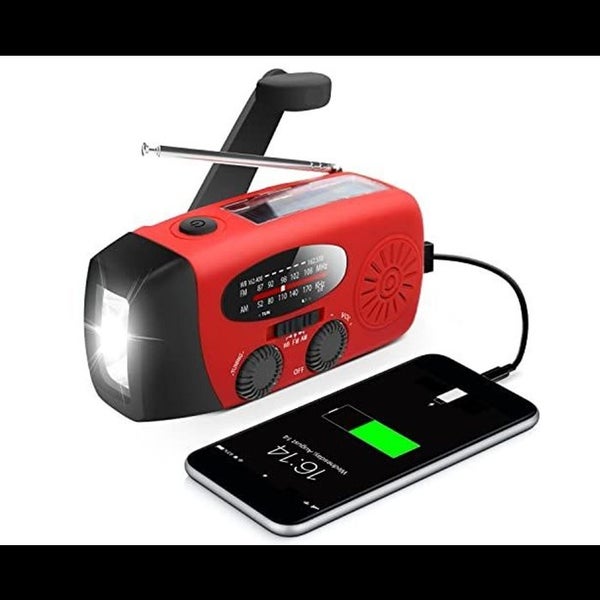 Emergency Hand Crank Radio with NOAA WEATHER FORCAST LED Flashlight 2000mA Carousel 2