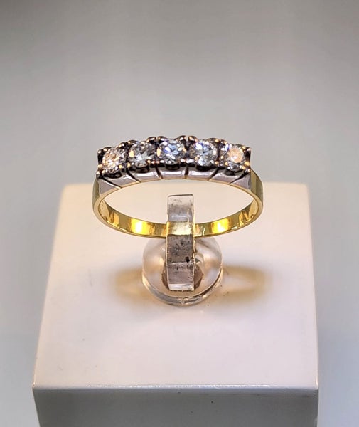 Traditional 5 Stone Diamond Ring + Valuation Carousel 1