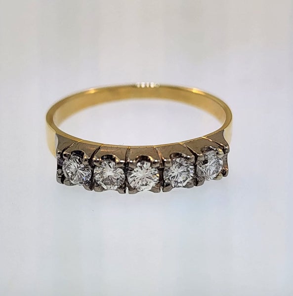 Traditional 5 Stone Diamond Ring + Valuation Carousel 2