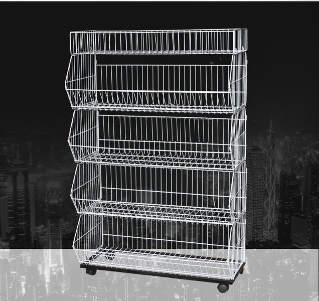 5 Layers Display Wire Basket With Castors 0.9L x 0.45D x 1.45H (Large) Carousel 3